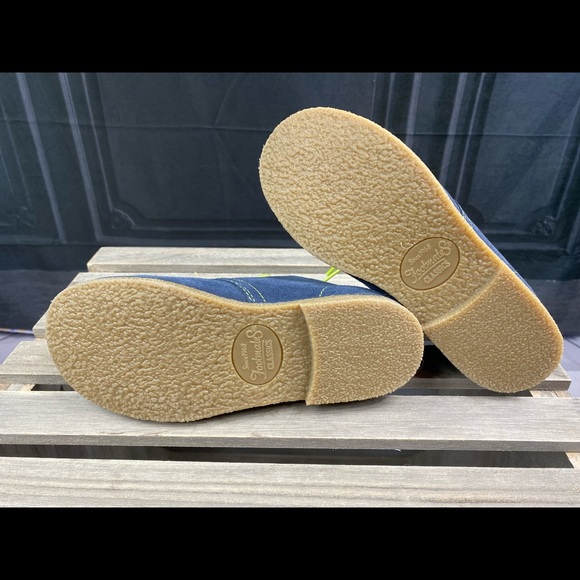 NWOB FootMates Denim Suede & Lime Mojave Leather Chukka Boot - Little Kid 13.5 - Picture 6 of 6